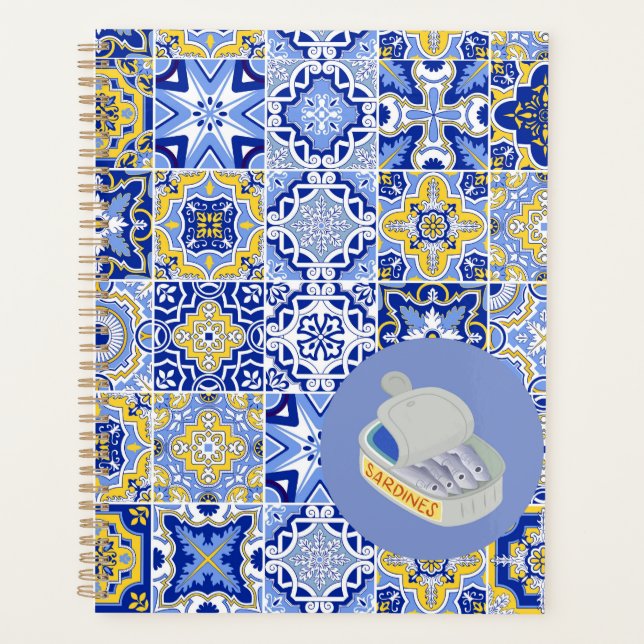 Agenda Azulejos azuis e sardos (Frente)