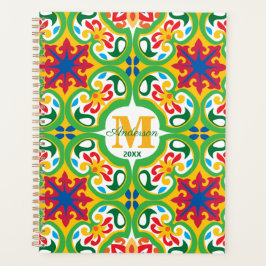Agenda 💛 🧡 Azulejos, padrão decorativo, texto personali