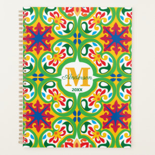 Agenda 💛 🧡 Azulejos, padrão decorativo, texto personali