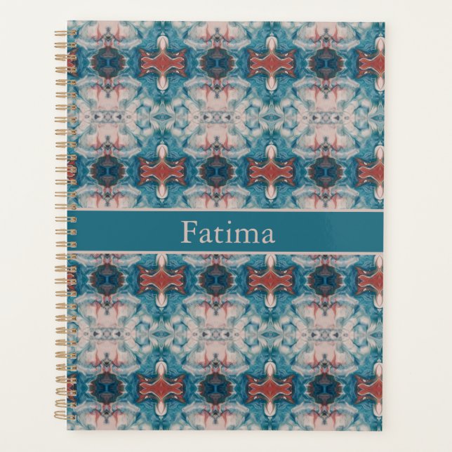 Agenda Azure Bloom, personalizado (Frente)