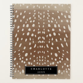 Agenda Baby Deer Localiza Padrão de Impressão Animal