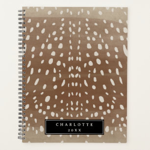 Agenda Baby Deer Localiza Padrão de Impressão Animal