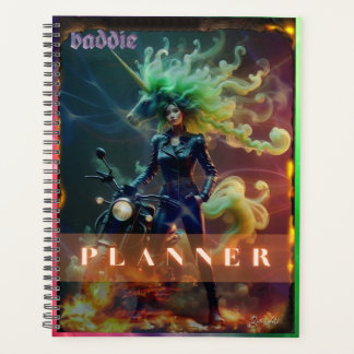 Agenda Baddie Unicorn Biker Planner