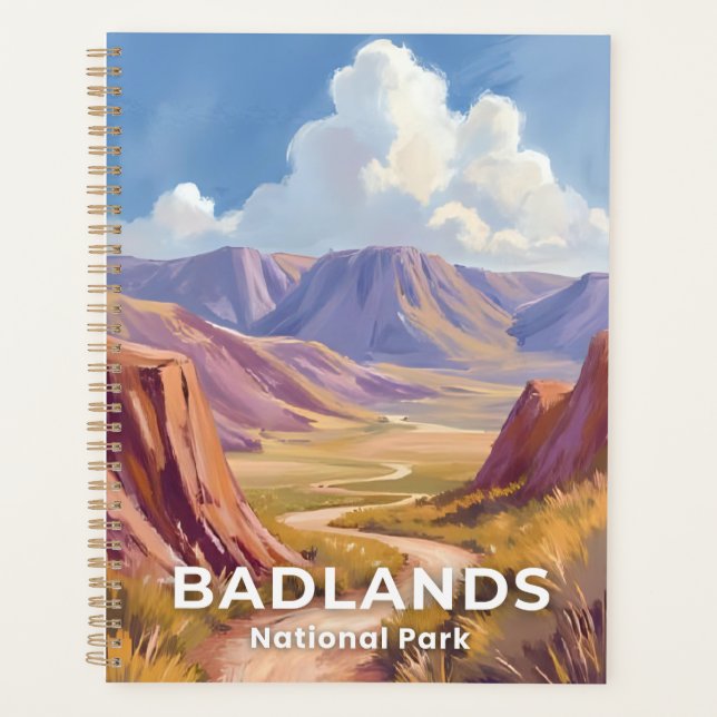 Agenda Badlands National Park South Dakota Travel Art (Frente)