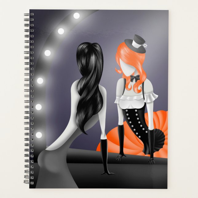 Agenda Bailarina Excêntrica & Reflexo de Dançarina Laranj (Frente)