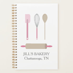 Agenda Bakery Chef Cozinha Pink Tool Comida Business Bake