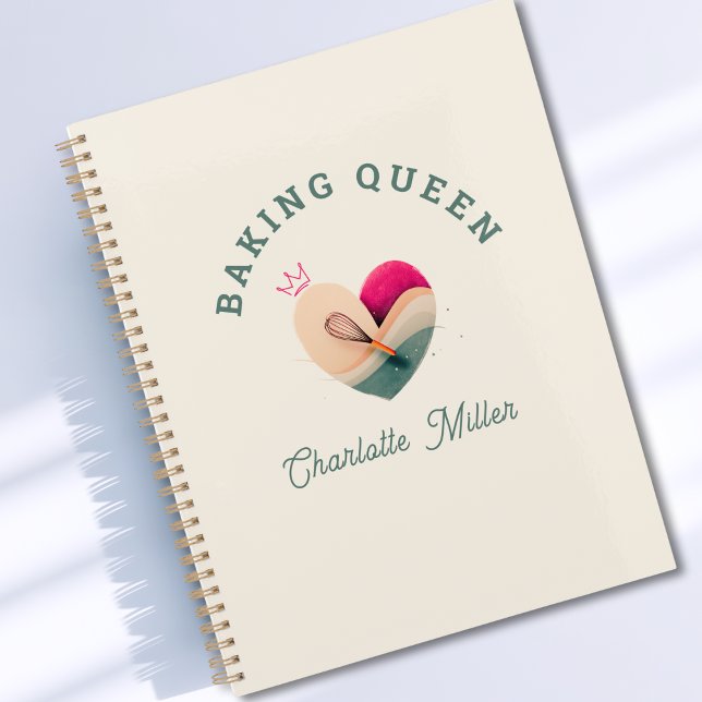 Agenda Baking Queen - Heart - Custom (Baking Queen or King- Rainbow- Custom Planner)
