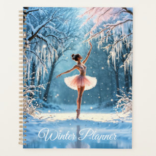 Agenda Balerina de neve mágica em poise de inverno