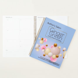 Agenda Balões Dourados Azuis Rosa