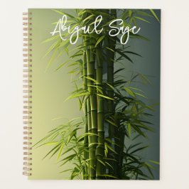 Agenda Bambu de Sorte Natural Personalizada
