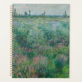 Agenda Bancos do Sena perto de Vétheuil, Monet 1881