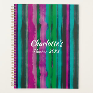 Agenda Bandas Coloridas Modernas Personalizadas