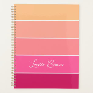 Agenda Bandas de Bloco de Cores Personalizadas de Verão,