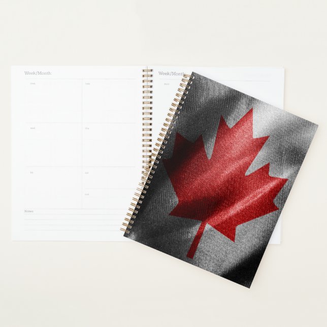 Agenda Bandeira de seda do Canadá (Exibição)