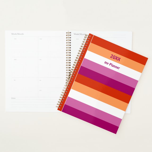 Agenda Bandeiras LGBTQ+ Lésbicas para Orgulho - (Exibição)