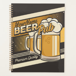 Agenda Bar de Pub de Cerveja Fria Personalizada Premium