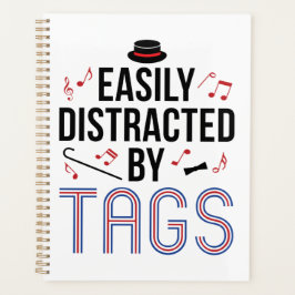 Agenda Barbershop Quarteto Facilmente Distraído por Etiqu