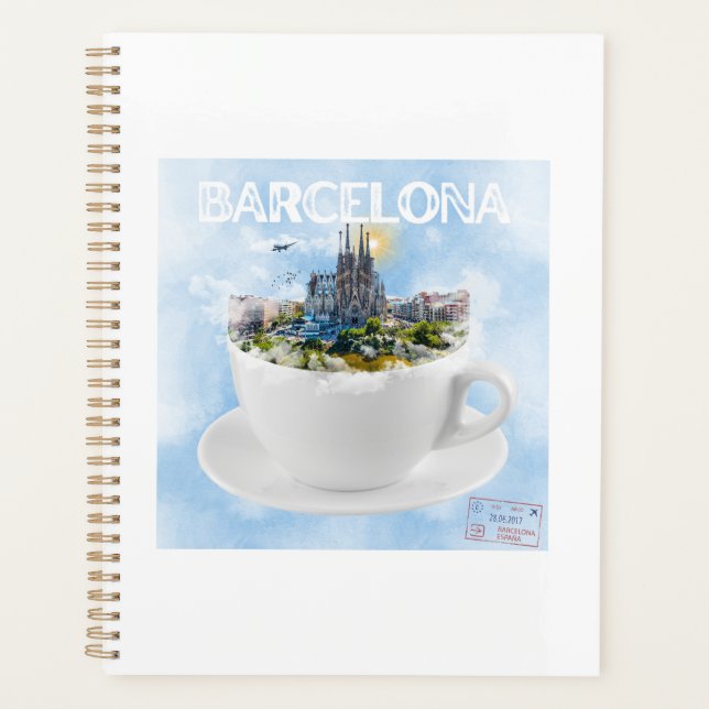 Agenda Barcelona em um Teacup - Sagrada Familia Skyline (Frente)