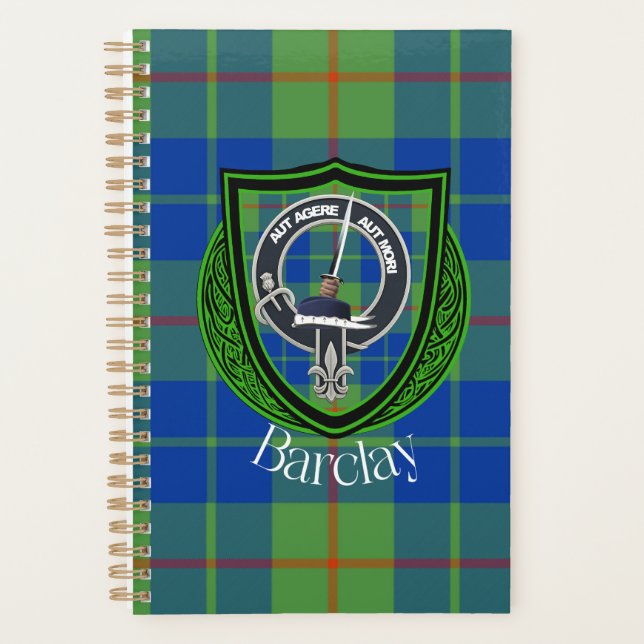 Agenda Barclay Scottish Clan Tartan & Crest (Frente)