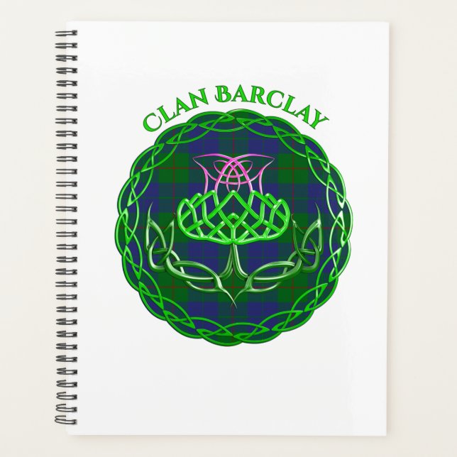 Agenda Barclay Scottish Tartan Celtic Thistle (Frente)