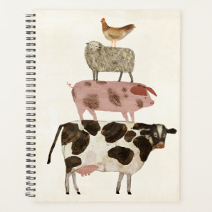 Agenda Barnyard Buds - Vaca, Suíno, Ovelha e Hen