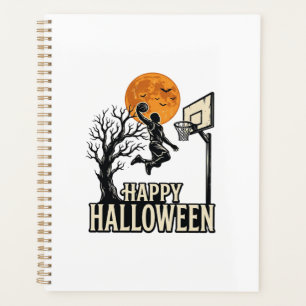 Agenda Basquete de Halloween Feliz Halloween Esporte Vint