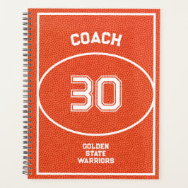 Agenda Basquete Personalizado Texturizado Laranja