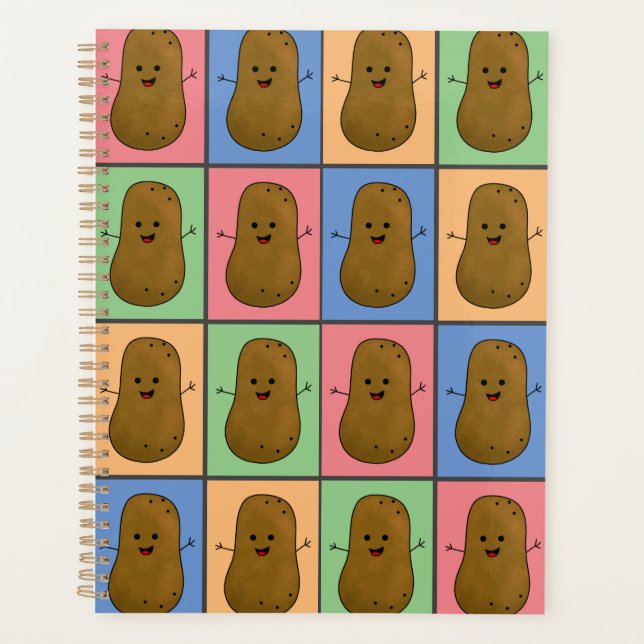 Agenda Batata em Estilo Pop Art (Frente)