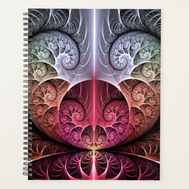 Agenda Batida cardíaca, Abstrato Surreal Fantasy Arte Fra (Frente)