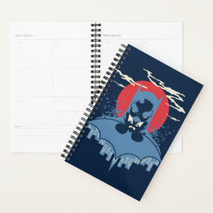 Agenda Batman de Lua Vermelha com Logotipo