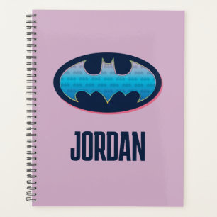 Agenda Batman Símbolo rosa e azul