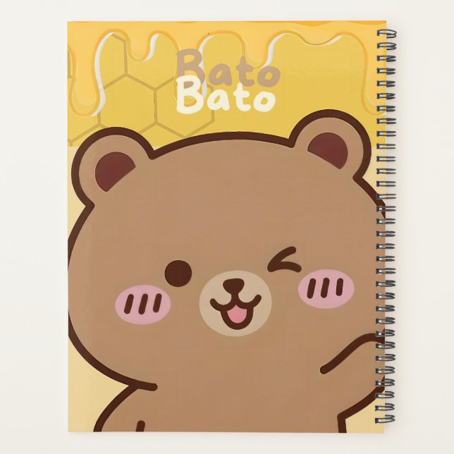 Agenda "Bato Bato" Honey Bear Spiral  (Verso)