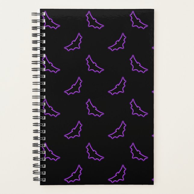 Agenda Bats Neon Roxo (Frente)
