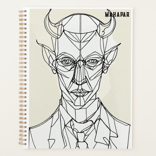 Agenda Bauhaus Devil Line Art (Frente)