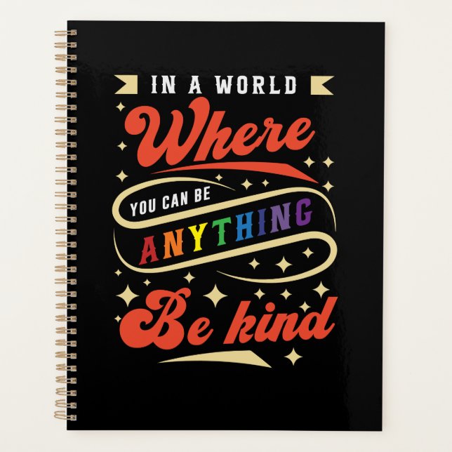 Agenda Be Kind | LGBTQ | Rainbow | Pride Month (Frente)