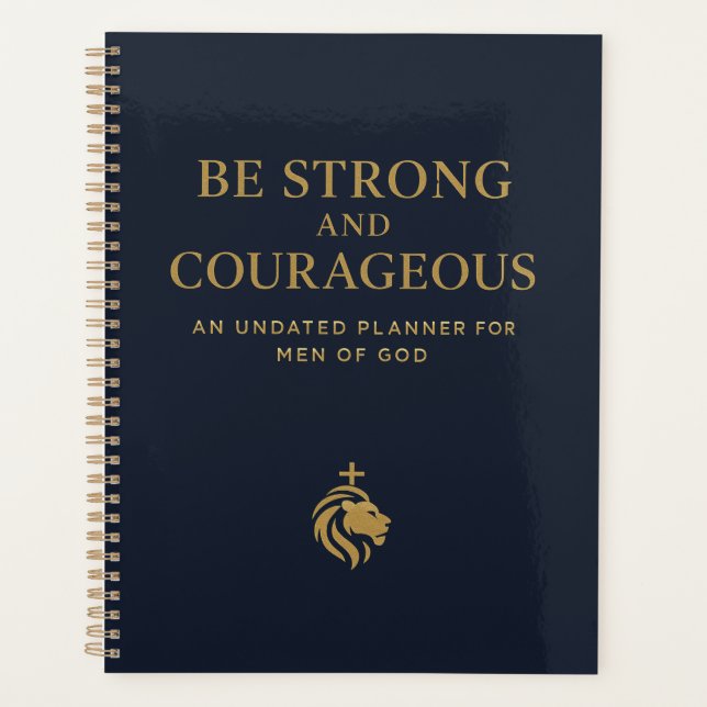 Agenda Be Strong and Courageous Planner (Frente)