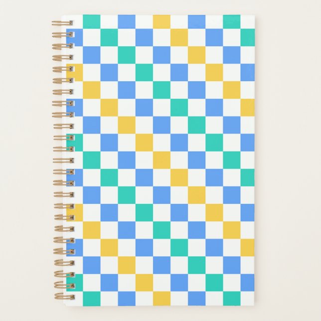 Agenda Beach day diagonal checkerboard pattern (Frente)
