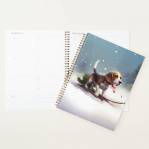 Agenda Beagle Natal neve inverno