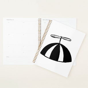 Agenda Beanie Com Um Pássaro Espiral