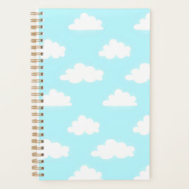 Agenda Beautiful Blue Sky Print Notebook Planner