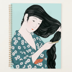Agenda Beauty Combing the Hair 1920, de Hashiguchi Goyo