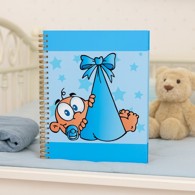 Agenda Bebê Adorável com Pacificador em Lança (Criador carregado)