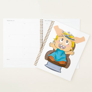 Agenda Bebê obtendo corte de cabelo Crianças Engraçadas B