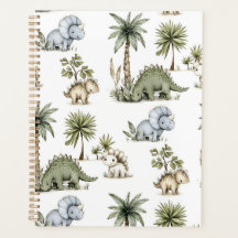 Bebês Dinossauros em Aquarela Fofos