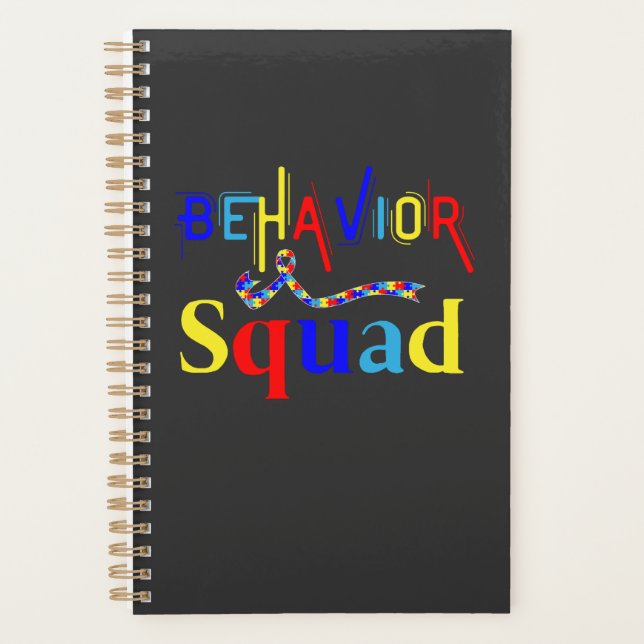 Agenda Behaviour Squad April Autism Awarenes Comportament (Frente)