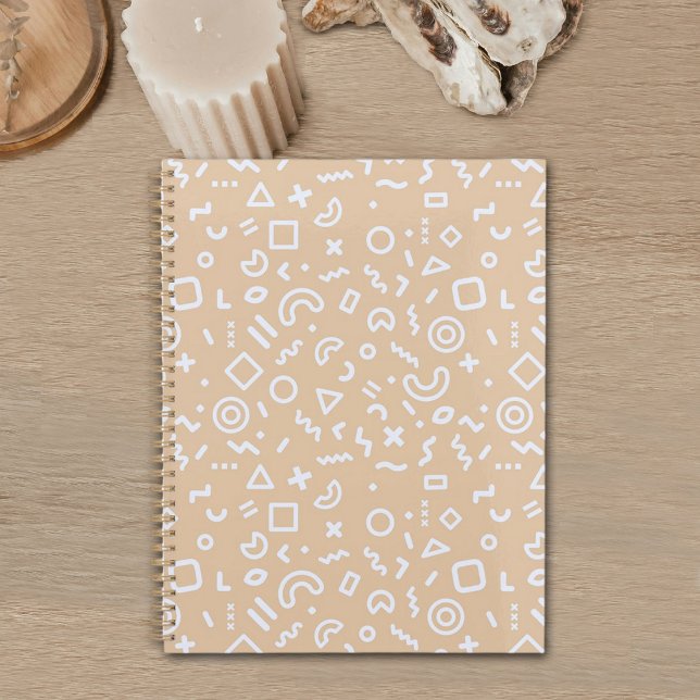 Agenda Beige Memphis Pattern Planner (Criador carregado)