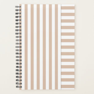 Agenda beige striped
