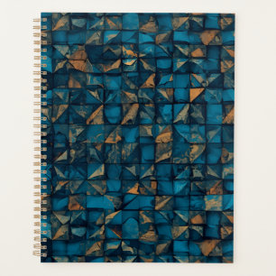 Agenda Bela Aparência de Patchwork em Teal Escuro