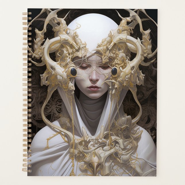 Agenda Bela Bruxa Demon Queen Fantasy Art (Frente)