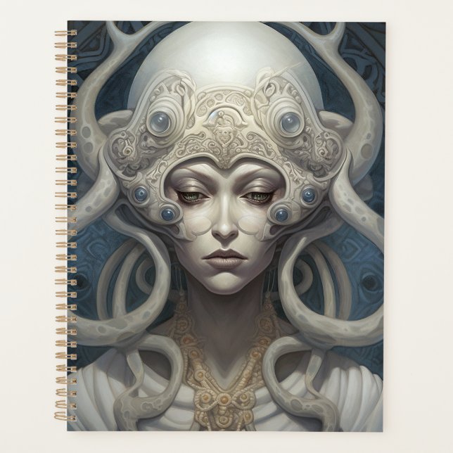 Agenda Bela Bruxa Demon Queen Fantasy Art (Frente)